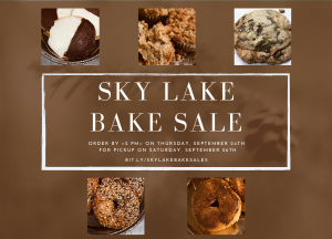 Sky Lake Bake Sale (Saturday, September 26th)