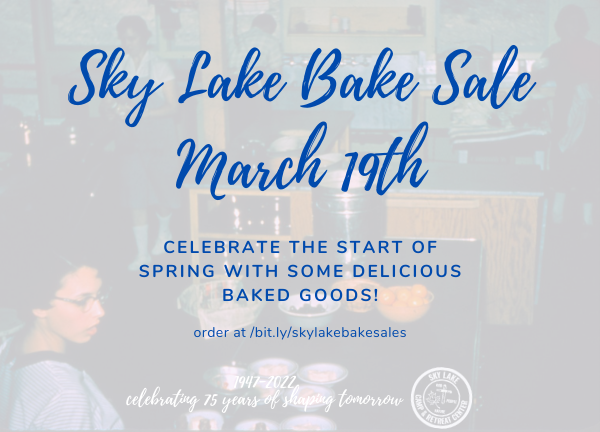 Sky Lake Bake Sale, March 19th