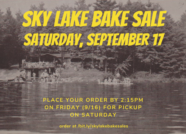 Sky Lake Bake Sale, September 17th